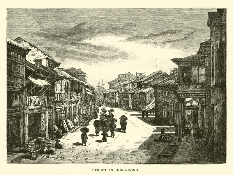 Straße in Hongkong von American School