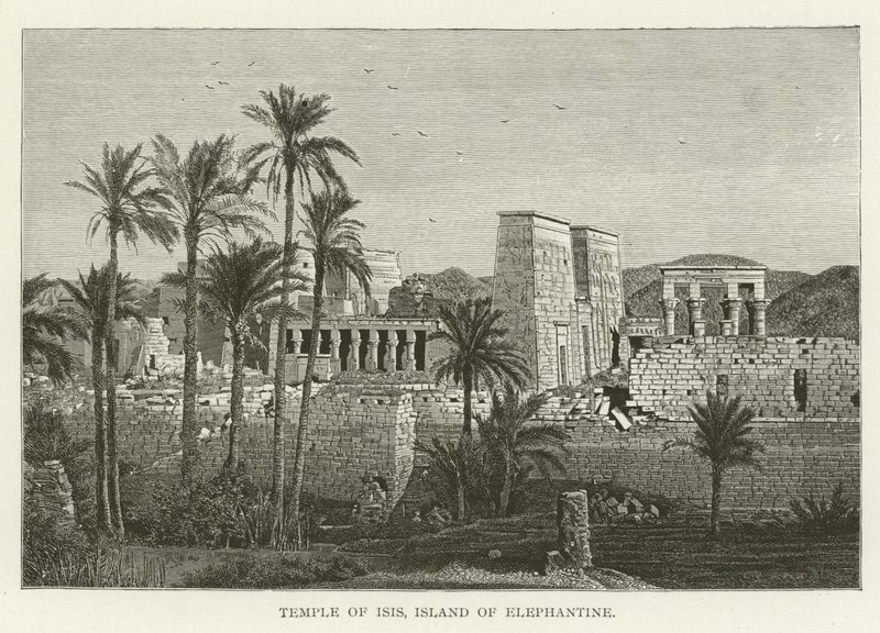 Tempel der Isis, Insel Elephantine von American School