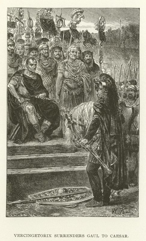 Vercingetorix ergibt sich Cäsar von American School