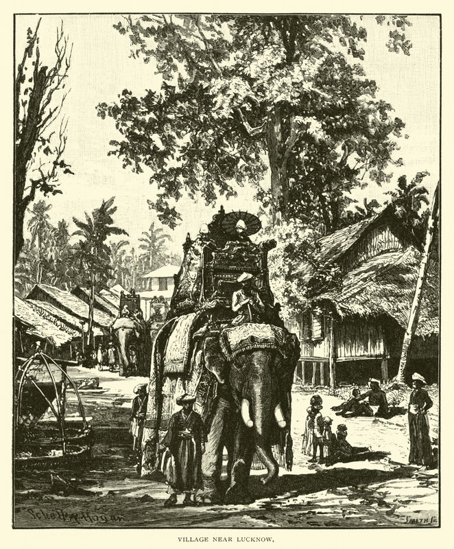 Dorf in der Nähe von Lucknow von American School