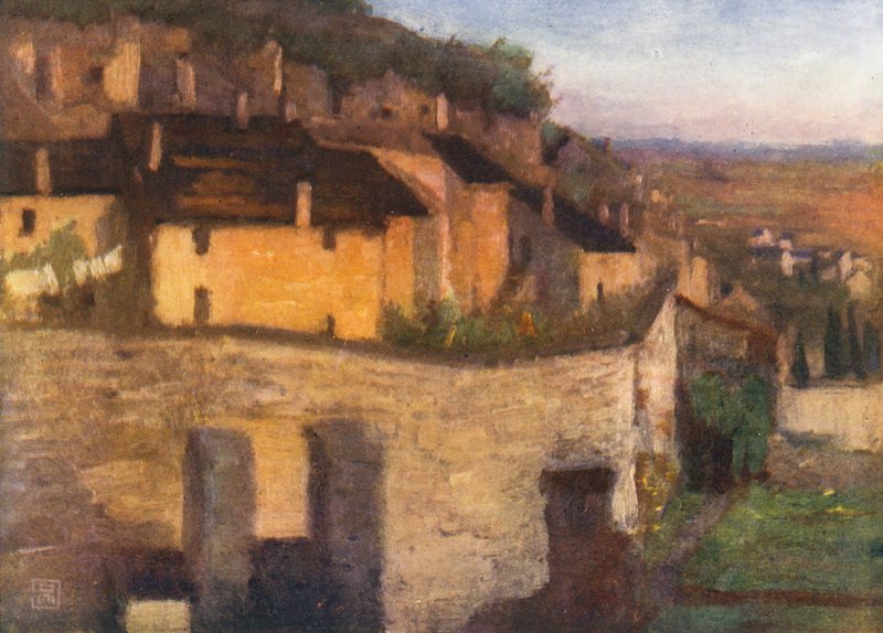 Ältestes Chinon (Farblithografie) von Amy B. Atkinson