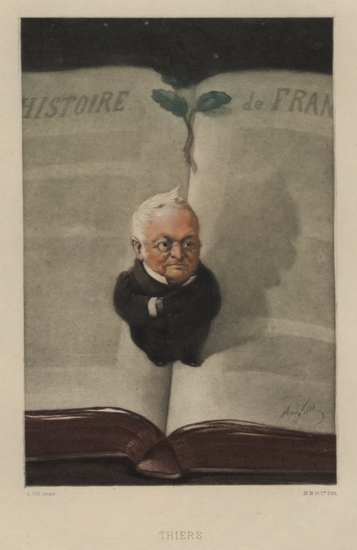 Adolphe Thiers, französischer Staatsmann und Historiker von Andre Gill