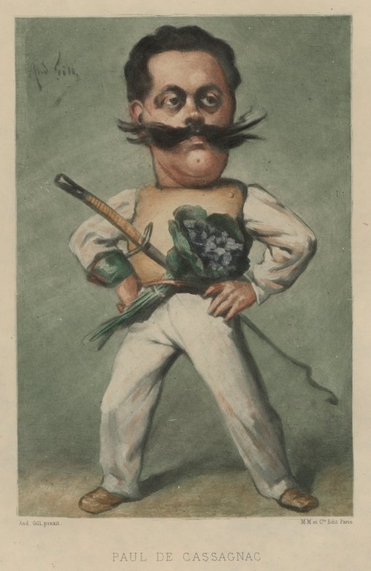 Paul de Cassagnac, französischer Politiker und Journalist von Andre Gill