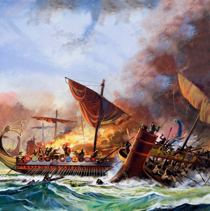 Schlacht von Salamis von Andrew Howat