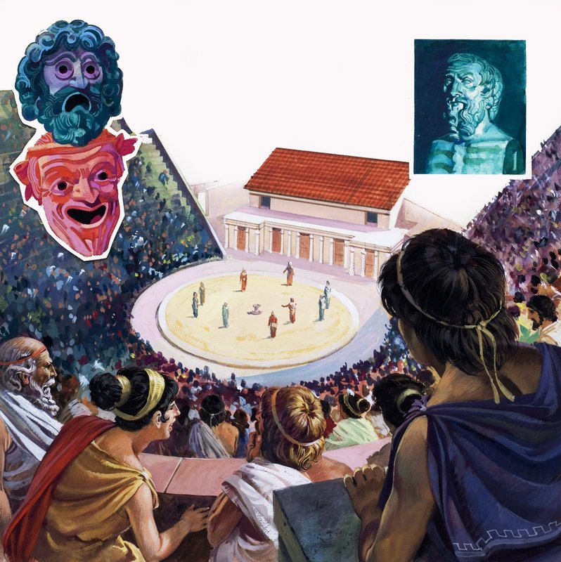 Griechisches Theater von Andrew Howat