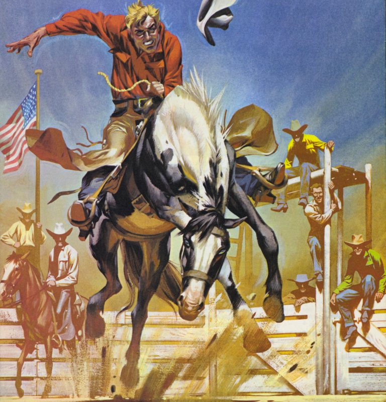 Amerikanischer Bronco-Reiter von Angus McBride