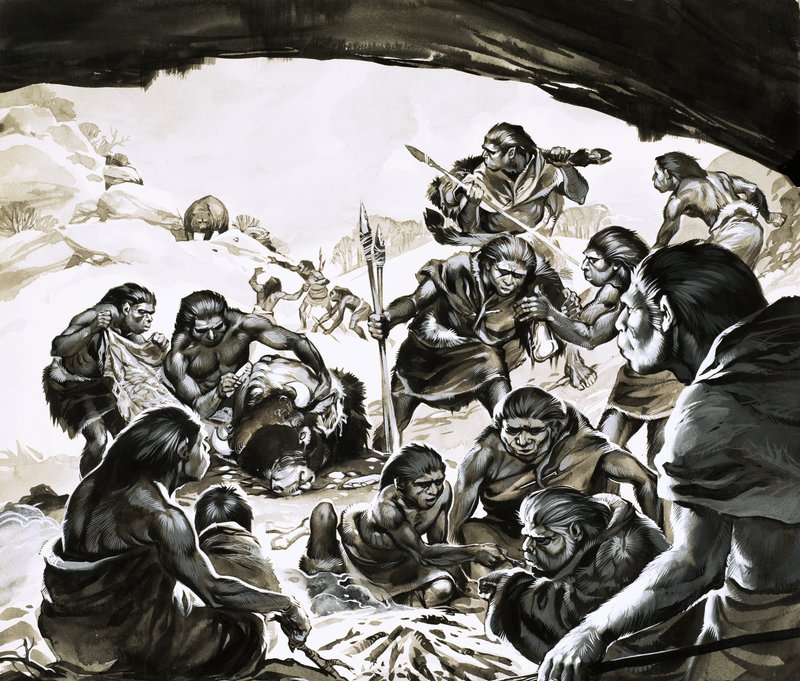 Höhlenmenschen der Kaltzeit von Angus McBride