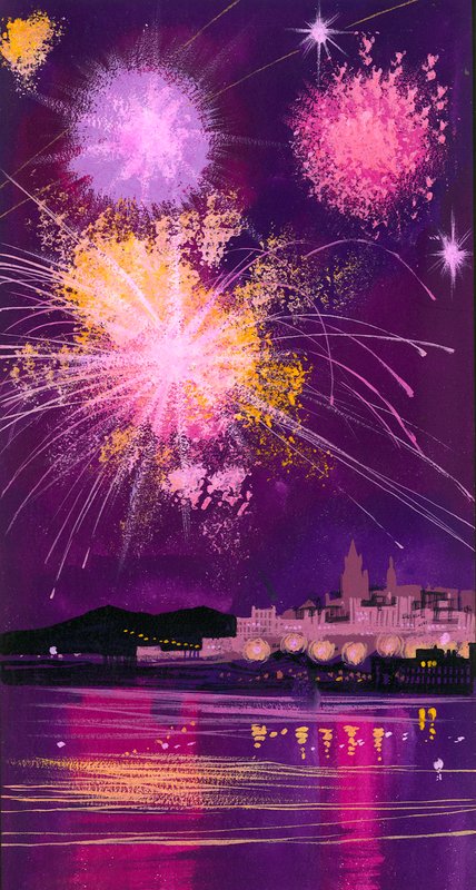 Feuerwerk in Malta von Angus McBride