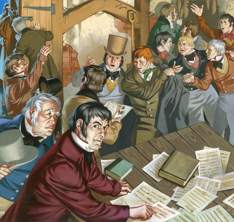 Treffen der Chartisten von Angus McBride