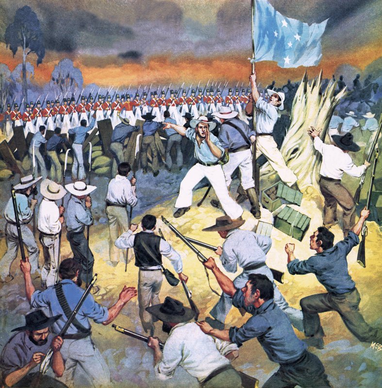 Die Verteidigung der Eureka-Stockade von Angus McBride