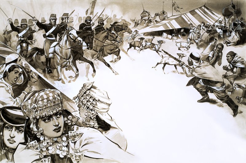 Die Franzosen fallen in Algerien ein von Angus McBride