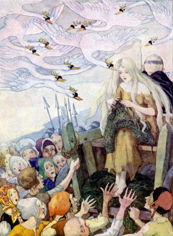 Die wilden Schwäne von Anne after Anderson