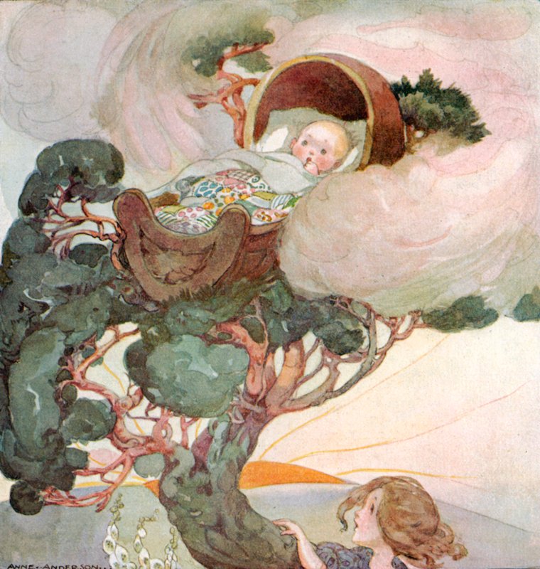 Husch-a-bye, Baby, auf der Baumspitze von Anne Anderson