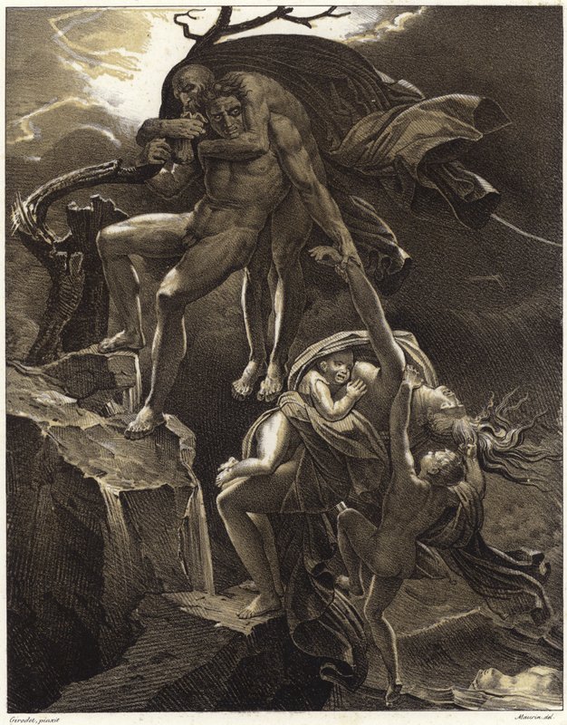 Szene der Sintflut von Anne Louis Girodet de Roucy Trioson