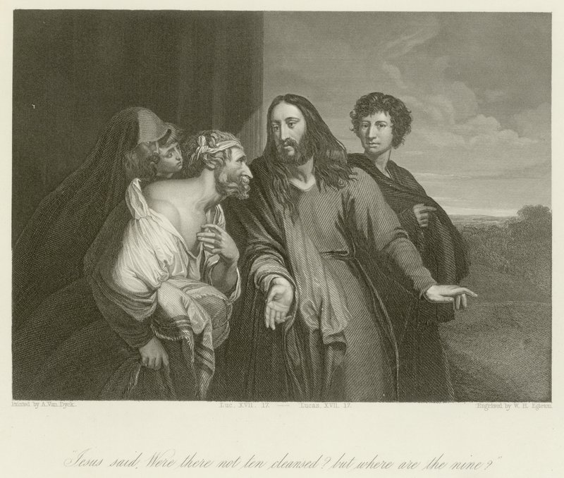 Wurden nicht zehn gereinigt von Anthony van Dyck
