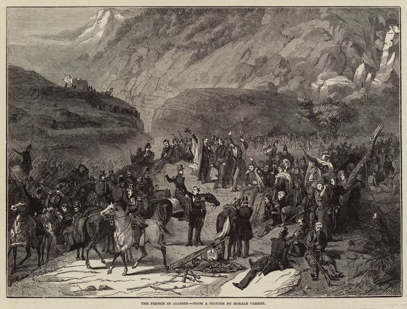 Die Franzosen in Algier von Antoine Charles Horace Vernet