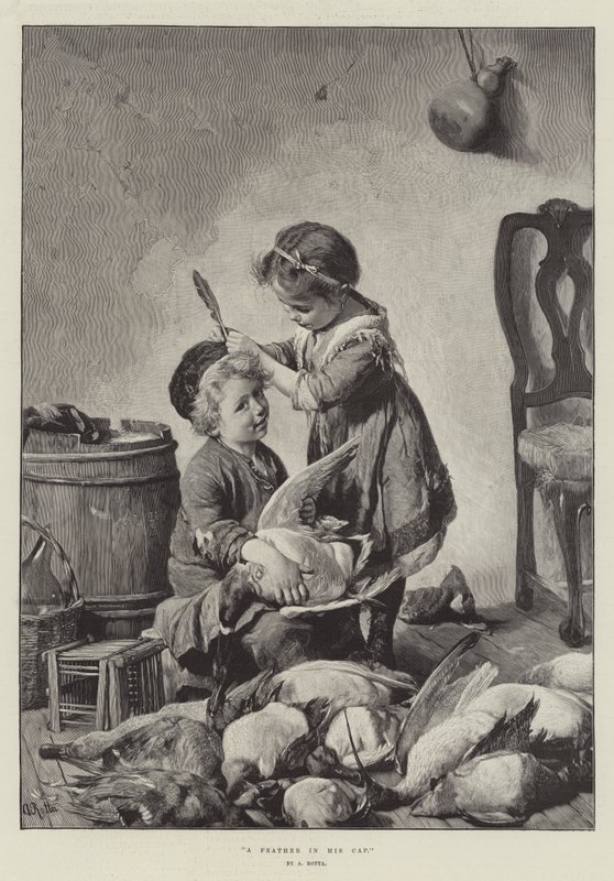 Eine Feder in seinem Hut von Antonio Rotta