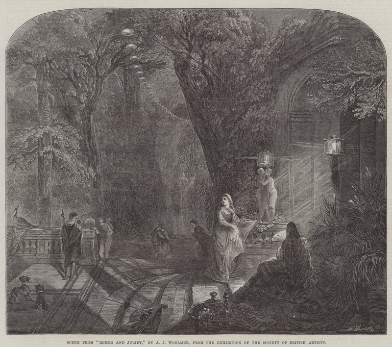 Szene aus Romeo und Julia von Arthur Joseph Woolmer