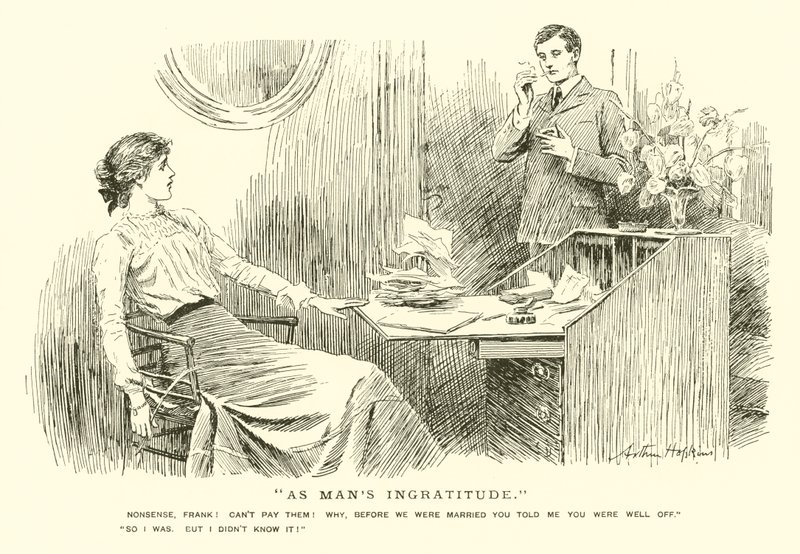 Wie Undank des Menschen (Gravur) von Arthur (after) Hopkins
