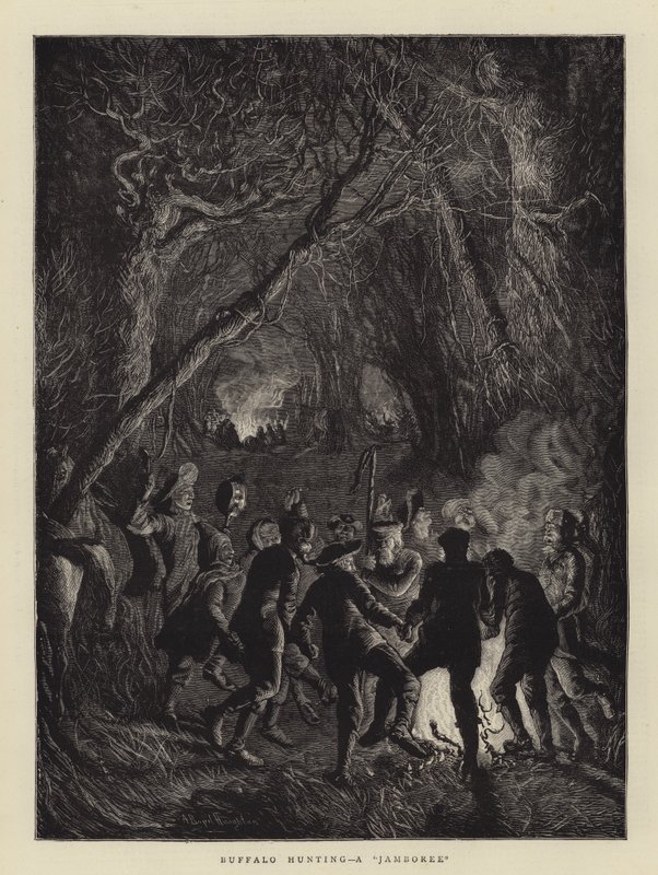 Büffeljagd, ein Jamboree von Arthur Boyd Houghton