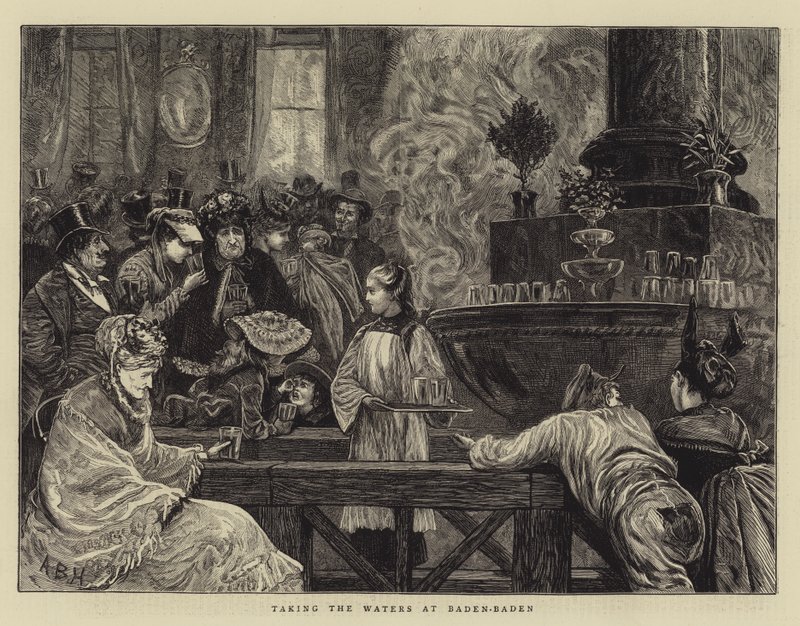 Kuraufenthalt in Baden-Baden von Arthur Boyd Houghton