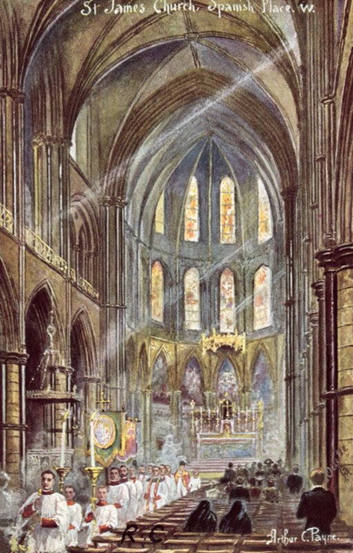 St. James Kirche, Spanish Place von Arthur Charles Payne