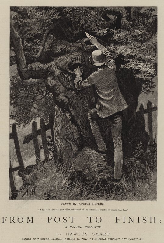 Von Post zu Ziel, eine Rennromanze von Arthur Hopkins