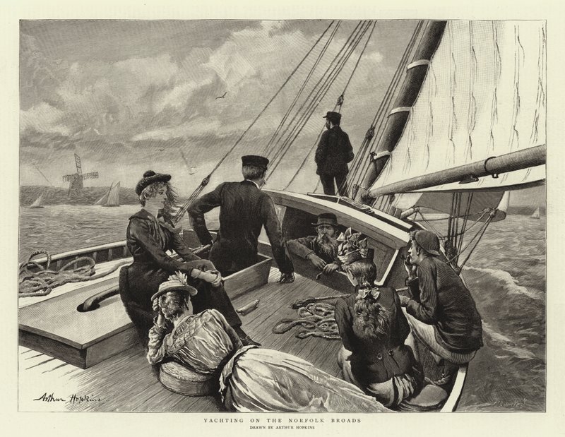 Segeln auf den Norfolk Broads von Arthur Hopkins