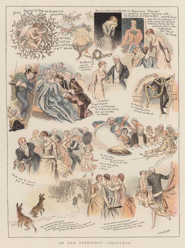 Ein altmodisches Weihnachten von Arthur Hughes
