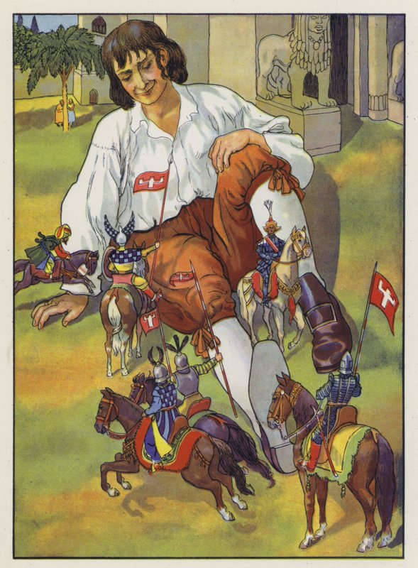 Illustration für Gullivers Reisen von Jonathan Swift von Artus Scheiner