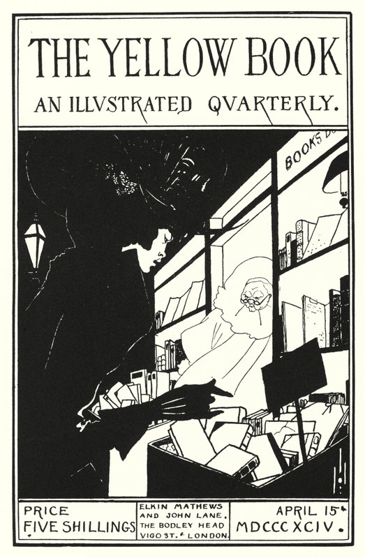 Design für das Cover des Yellow Book Prospektus von Aubrey Beardsley