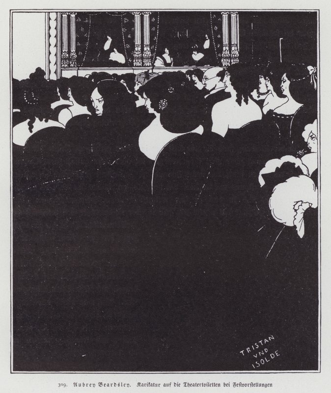 Die Wagnerianer, 1894 von Aubrey Beardsley
