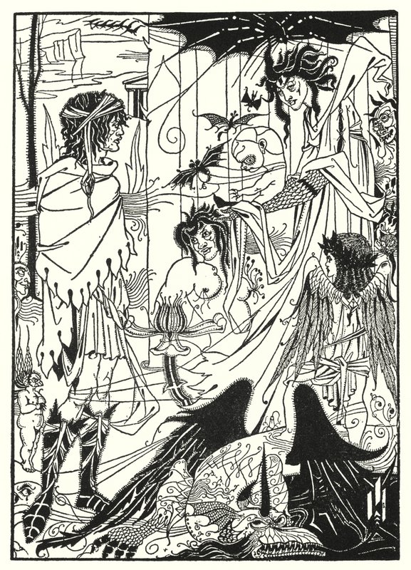 Träume (Stich) von Aubrey (after) Beardsley