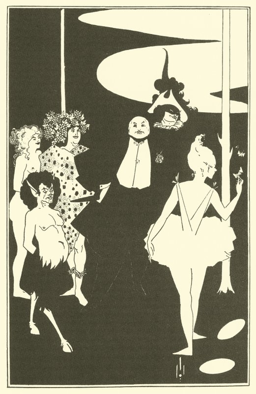 Frontispiz, Plays by John Davidson, 1893 von Aubrey Beardsley