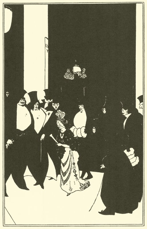 Lady Golds Begleitung von Aubrey Beardsley