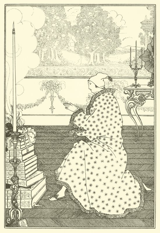 Das Gebet des Barons von Aubrey Beardsley