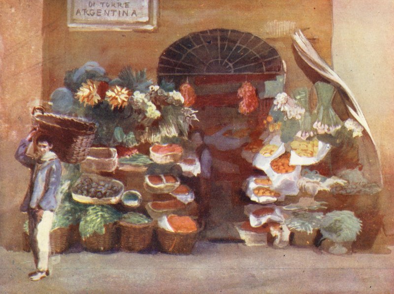 Rom: Obstverkäufer von Aubrey Waterfield