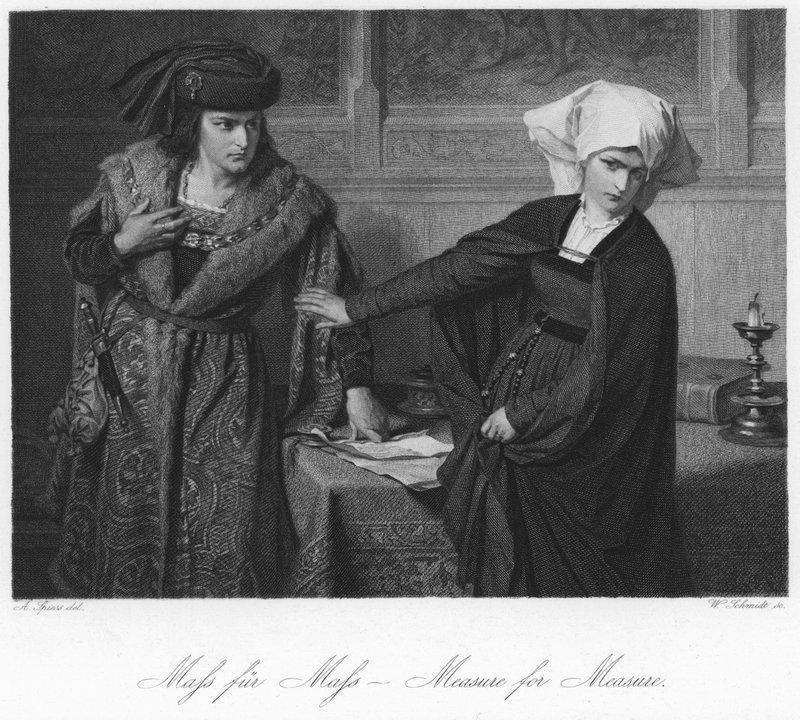 Szene aus Maß für Maß von August Spiess