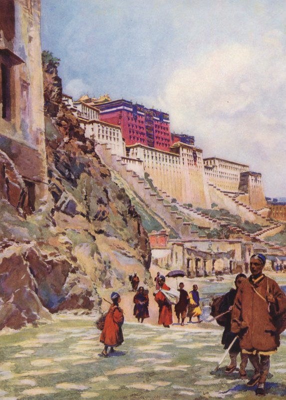 Der Potala, Tibet von Auguste Gerardin