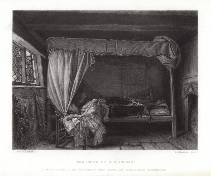 Der Tod von Buckingham von Augustus Leopold Egg