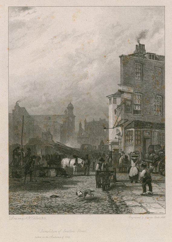 Abriss der Swallow Street, London von Augustus Wall Callcott