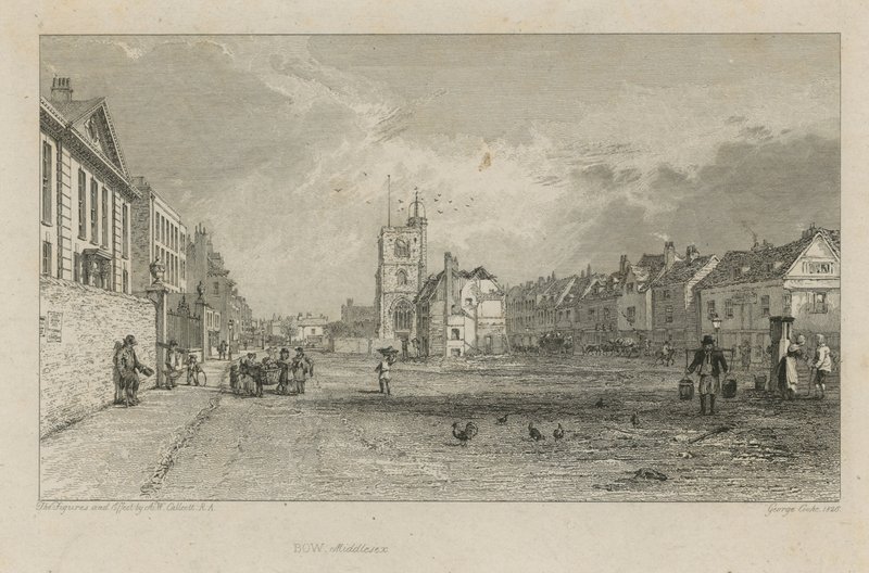 Gesamtansicht von Bow von Augustus Wall Callcott