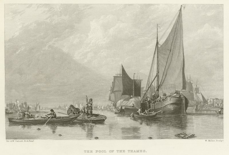 Das Becken der Themse von Augustus Wall Callcott