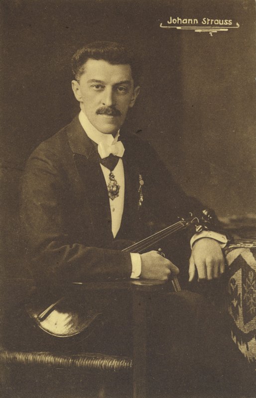 Porträt von Johann Strauss III von Austrian Photographer