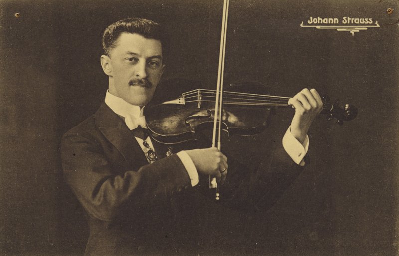 Porträt von Johann Strauss III von Austrian Photographer