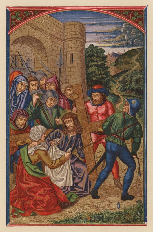 Jesus trägt das Kreuz von Austrian School