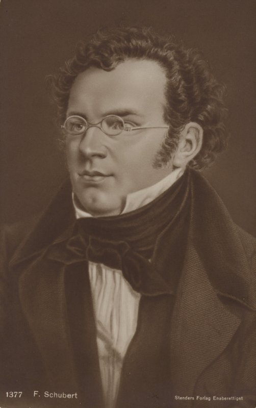 Porträt von Franz Schubert von Austrian School