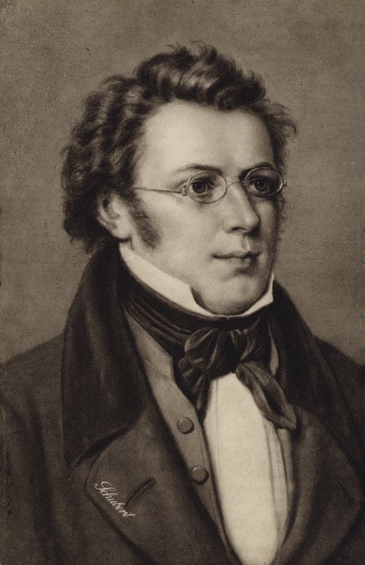 Porträt von Franz Schubert von Austrian School