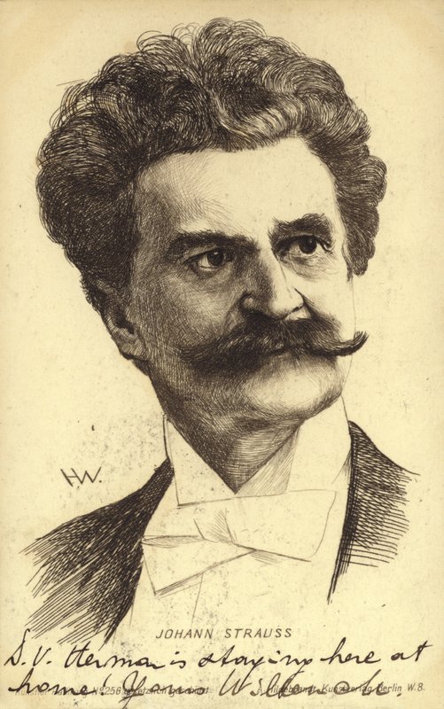 Porträt von Johann Strauss II von Austrian School
