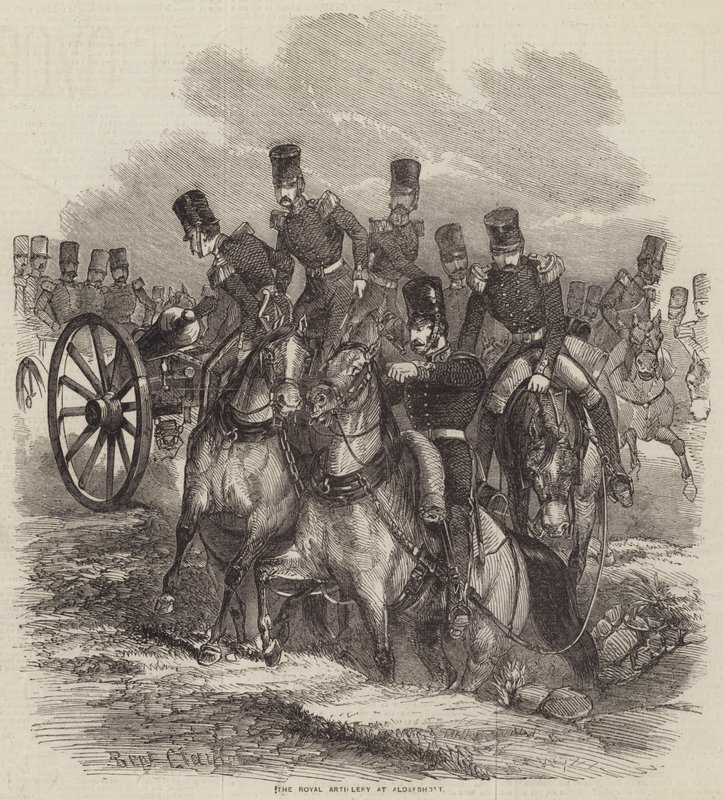 Die königliche Artillerie in Aldershott von B. Clayton